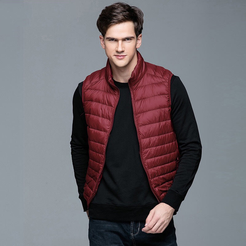 Chaleco de plumas otoño/invierno para hombre