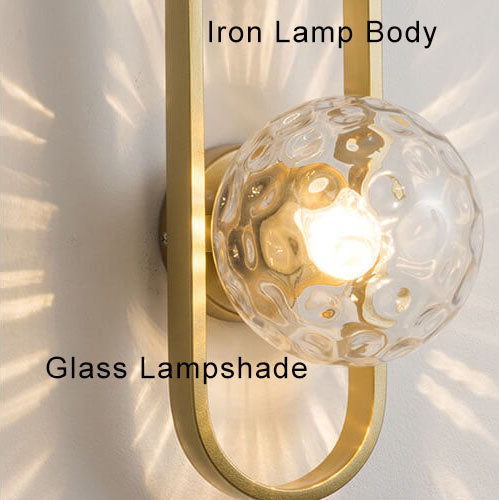 Light Circle - Modern wall lamp with glass ball and circular design