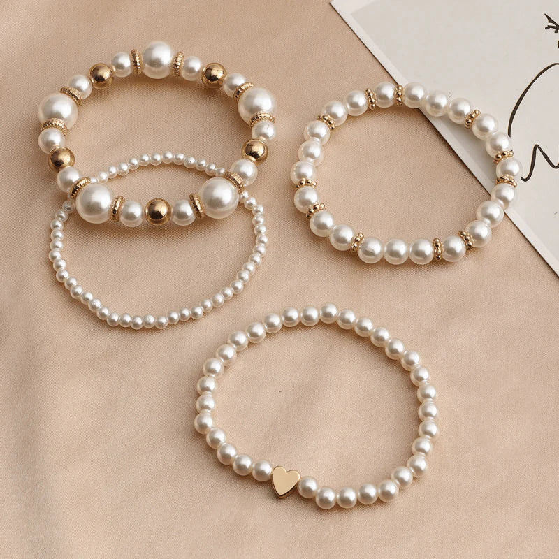 Flari Pearl Band 4er Pack - passt an jedes Handgelenk