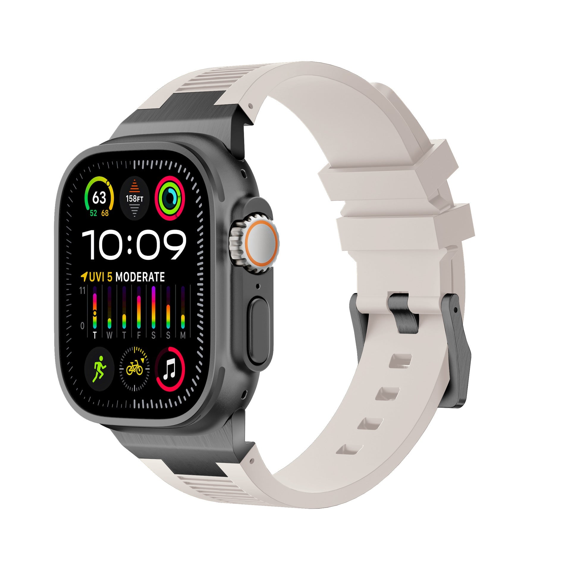 AP New Connector Silikonband för Apple Watch