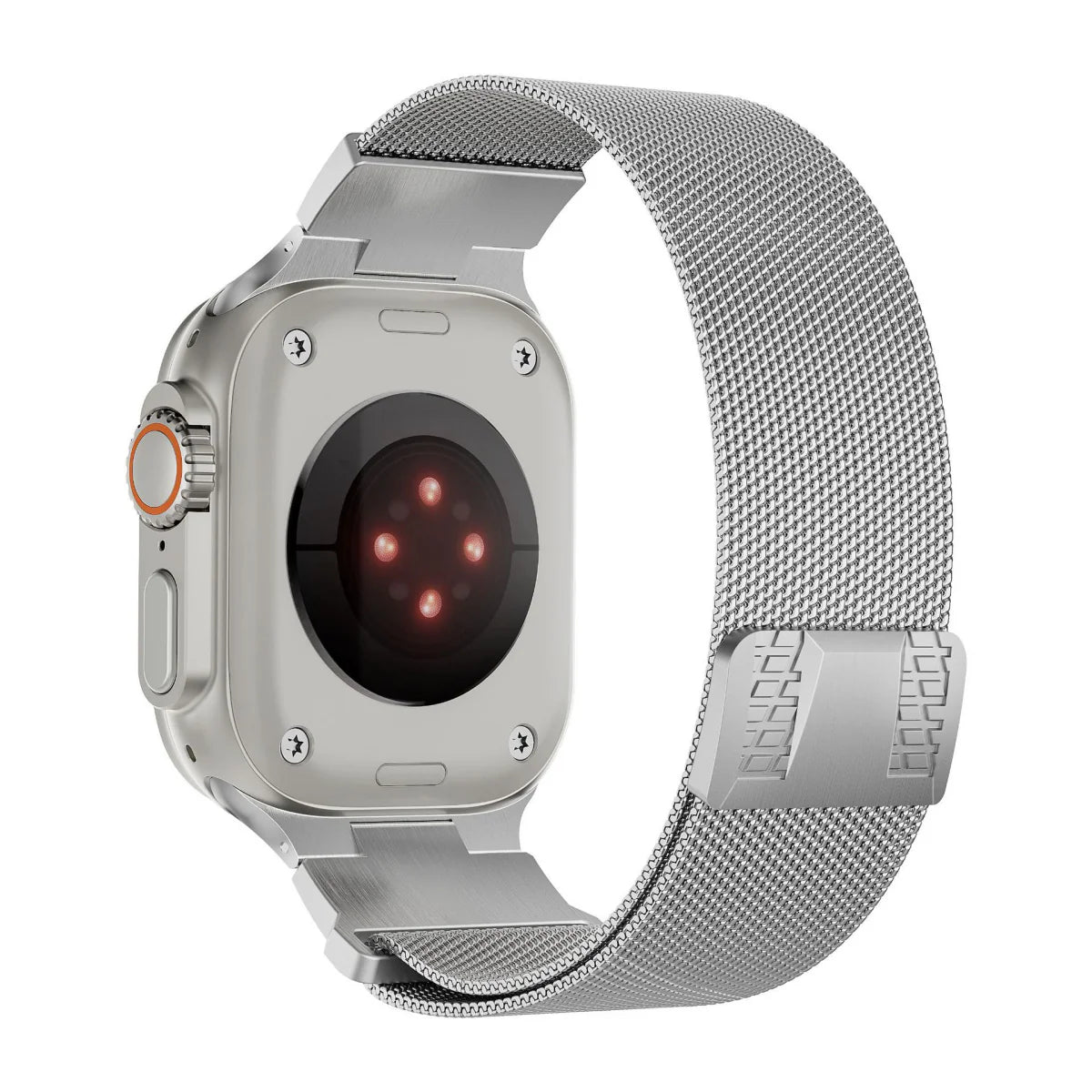 Luxuriöses Mecha Milan magnetisches Metallarmband für Apple Watch