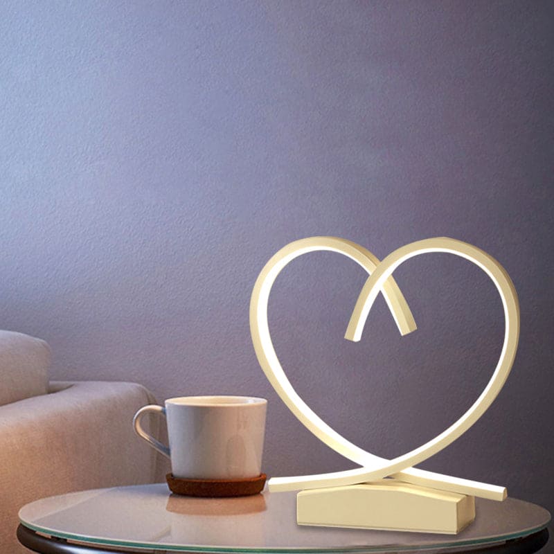 HeartWood - Wooden Nightstand with Loving Heart