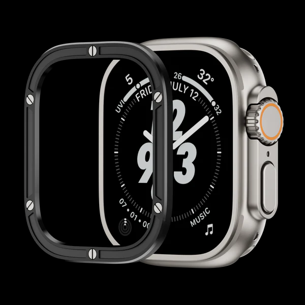 מעגל הגנה ממתכת בלתי נלאית עבור Apple Watch Ultra