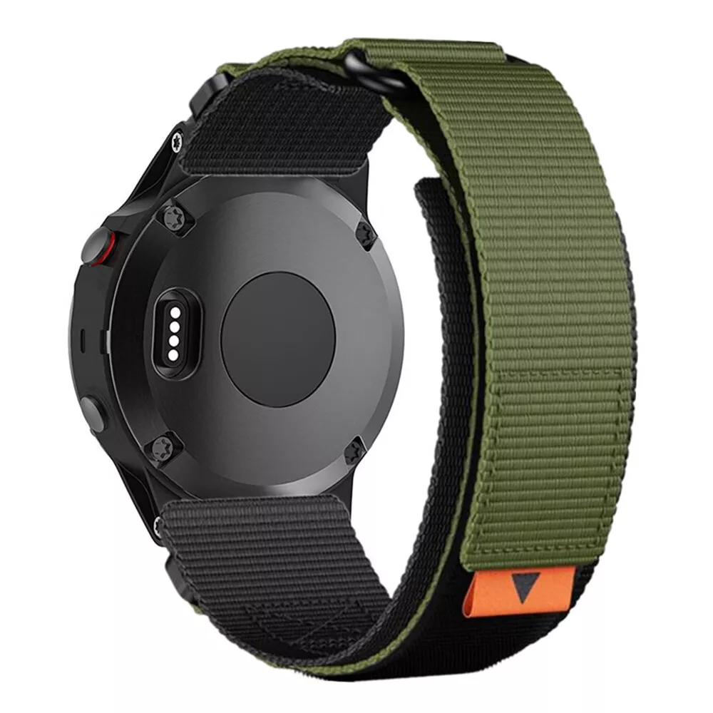 Taktinen nailoniranneke sopii Garmin Tactix Fenix 8 7 7X 6 6X:lle