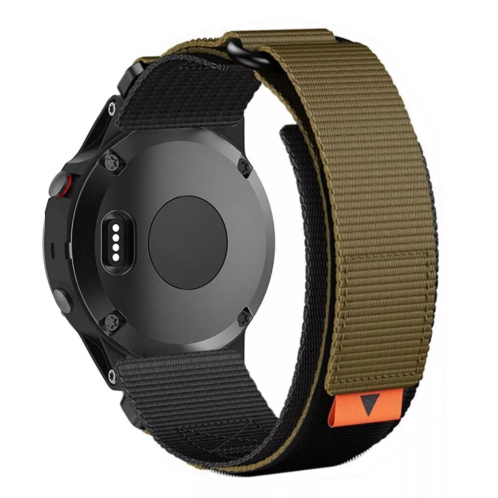 Taktinen nailoniranneke sopii Garmin Tactix Fenix 8 7 7X 6 6X:lle