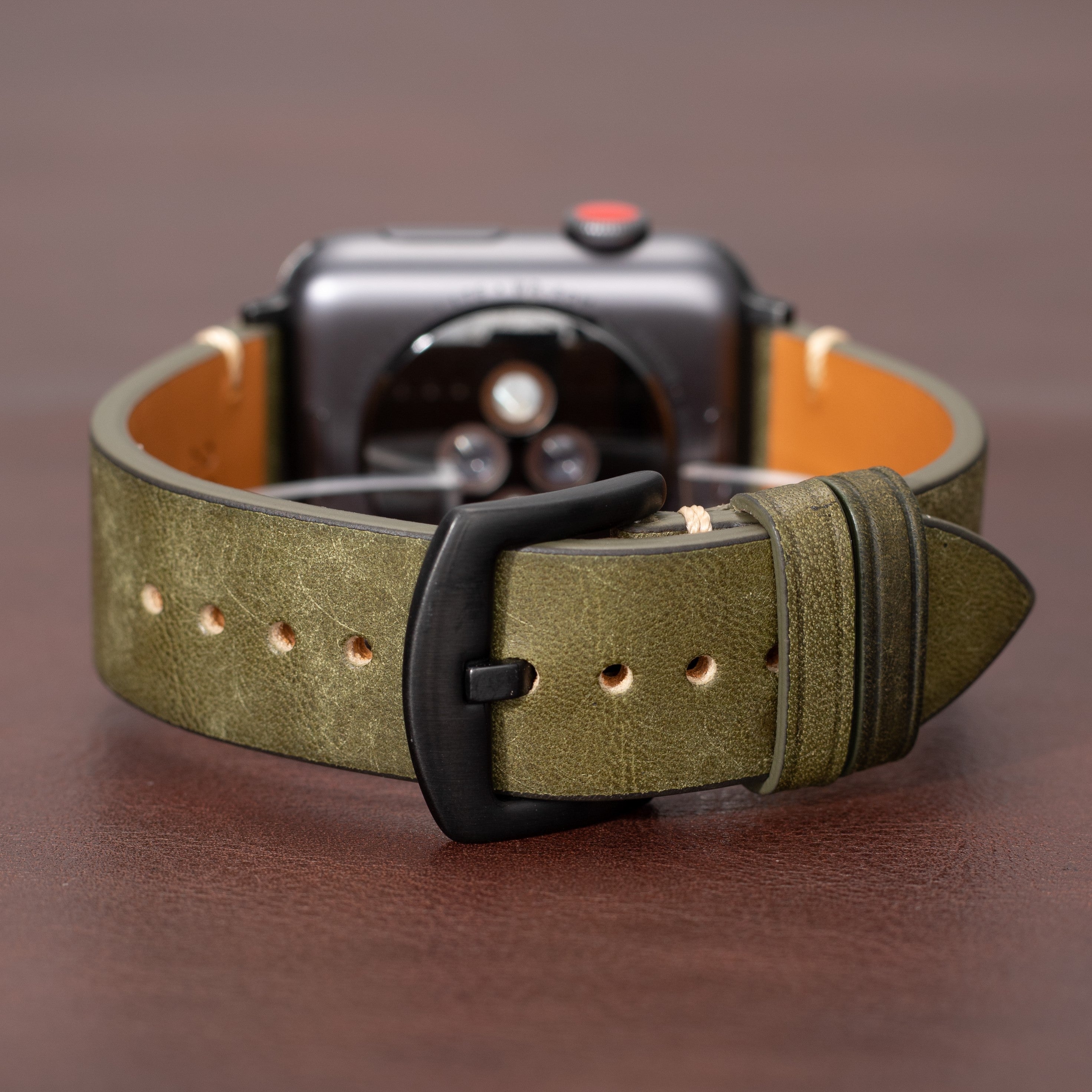 Premium italienisches Lederarmband für die Apple Watch