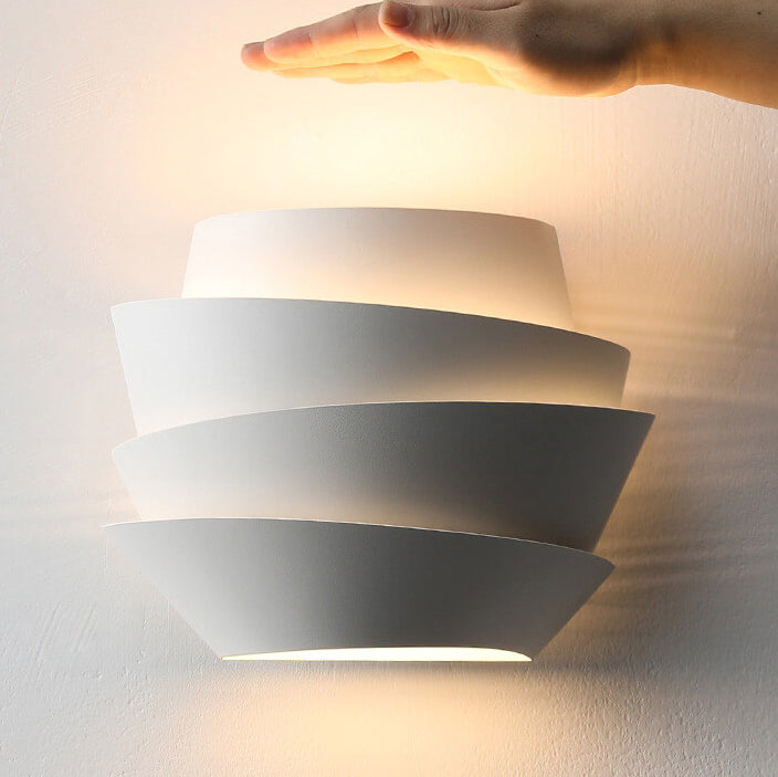 Luminique - Lampada da parete scandinava con doppi punti luce in ferro