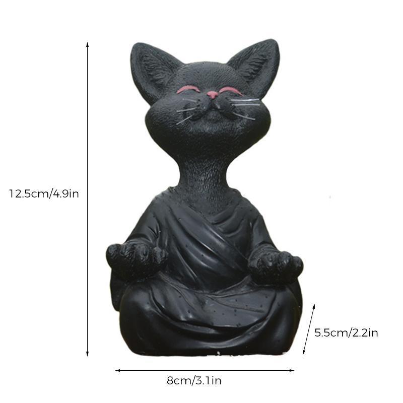 Decoración de gato Buda feliz