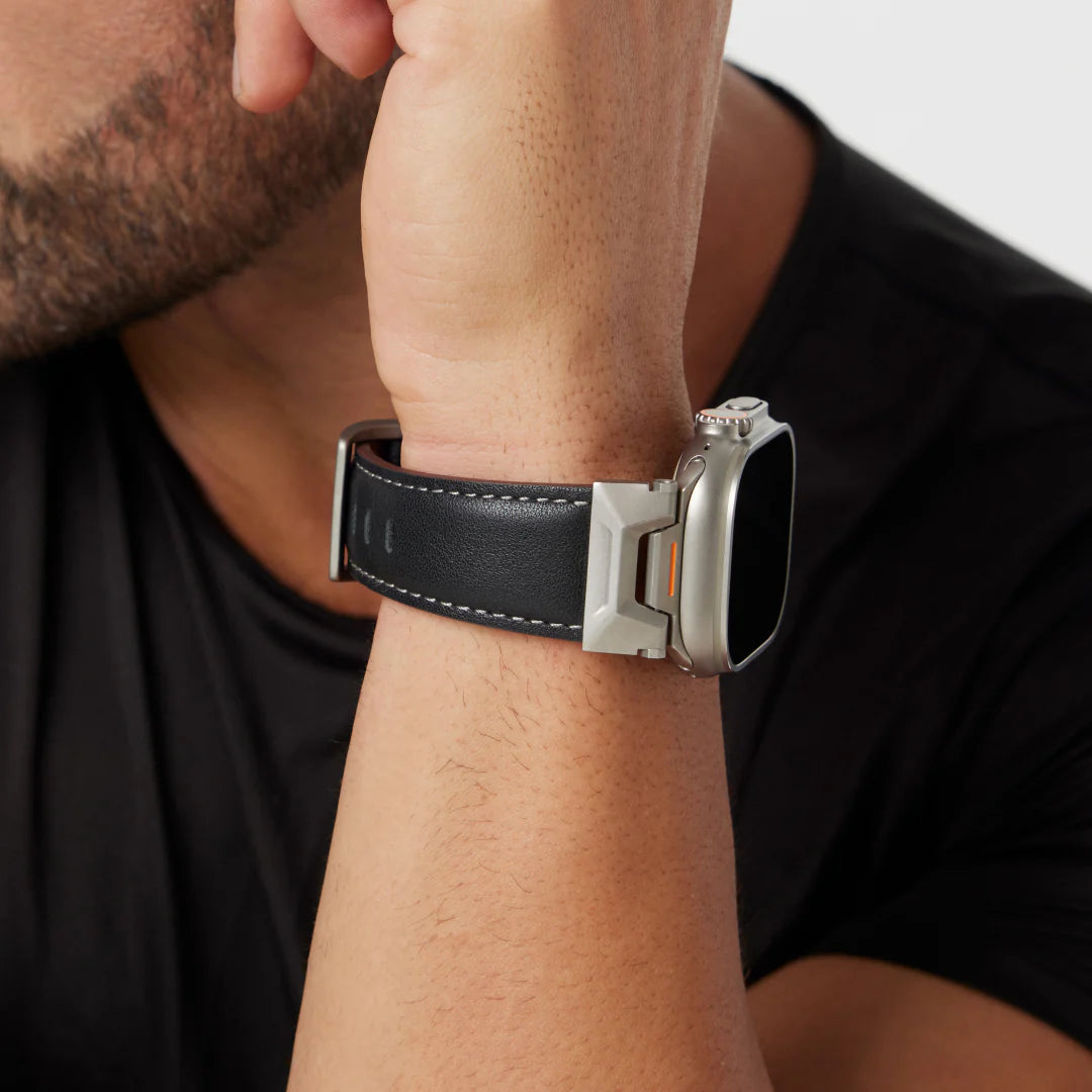 Mecha Lederarmband für Apple Watch