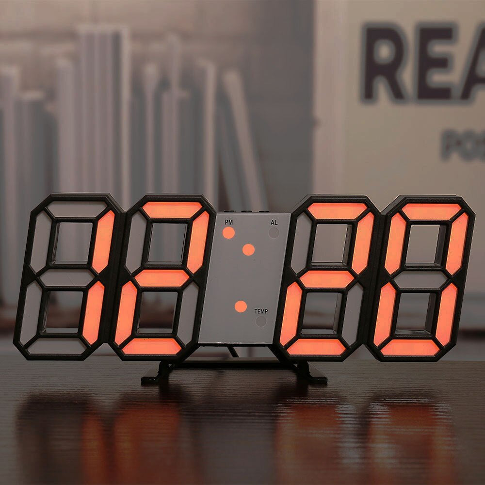 BrightGlow - LED Digital Wall Clock