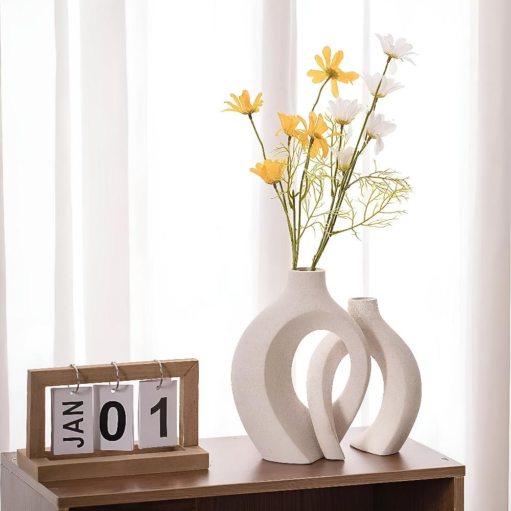 Unity Vase Duo | Modern Abstract Ceramic