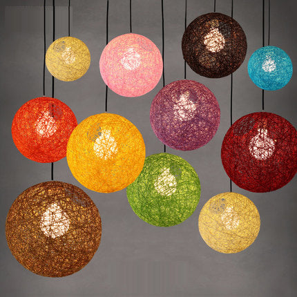 Flerfarget LED Restaurant Pendel Ball Lights