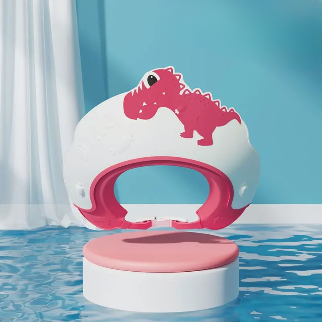 SplashSafe Dino | כובע רחצה נגד מים ושמפו