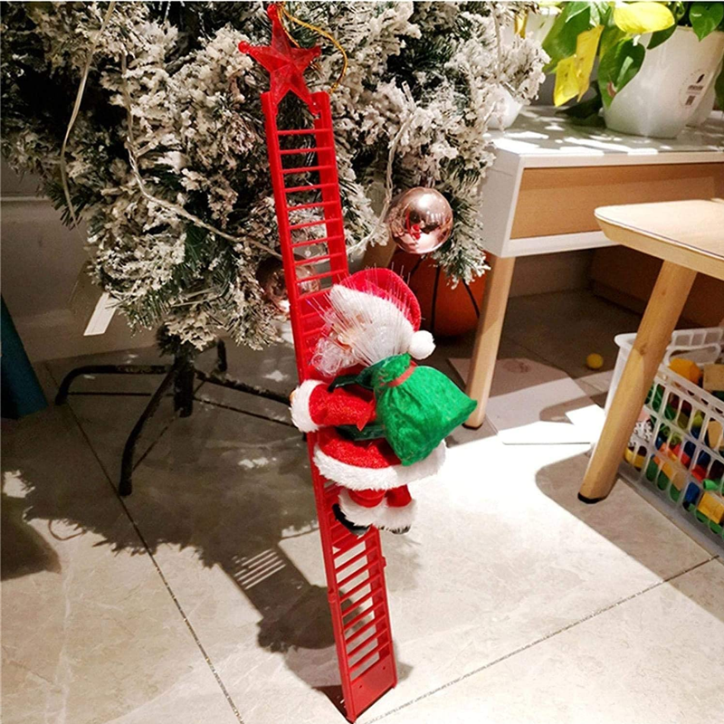 🎅Scala elettrica per arrampicarsi di Babbo Natale con musica