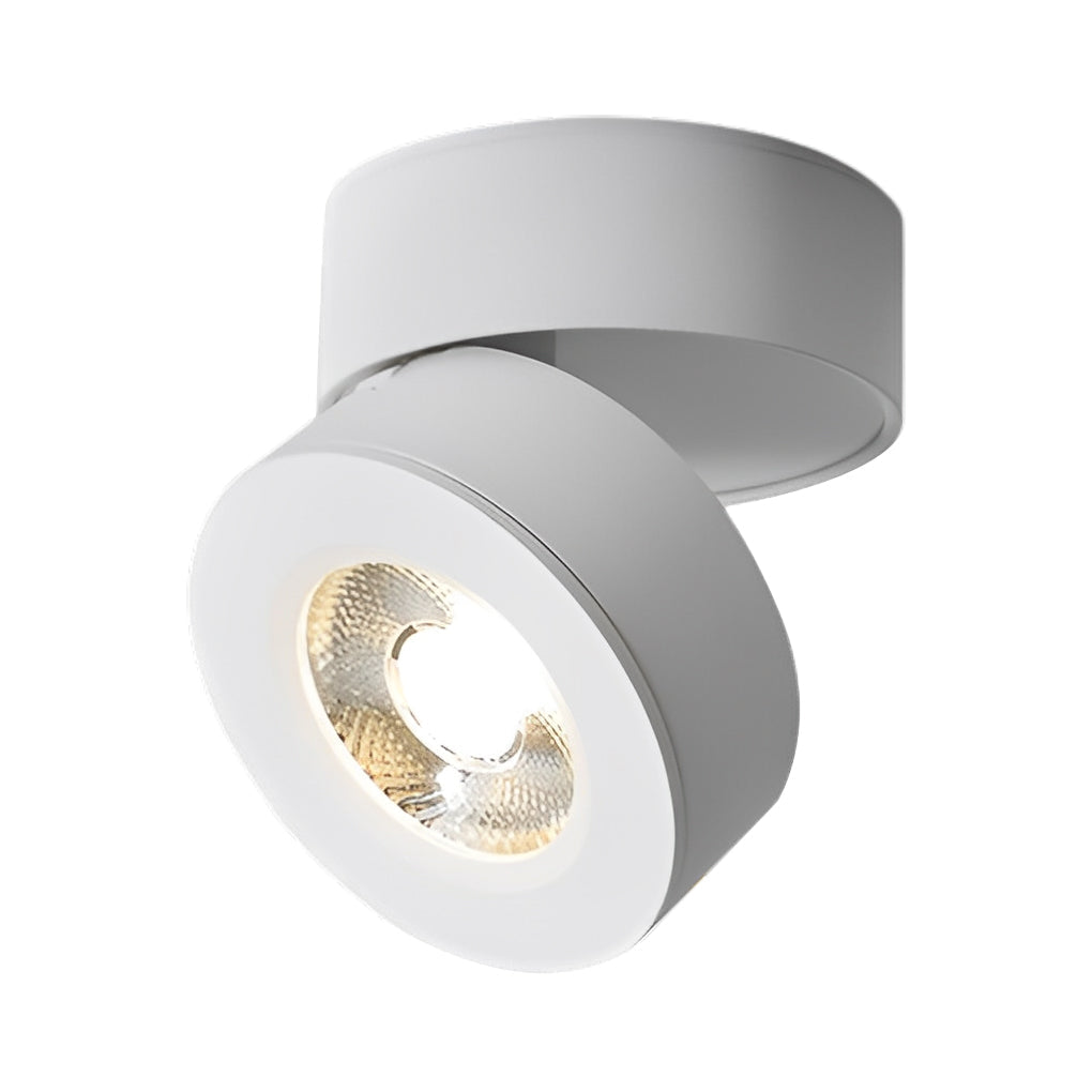 LichtVisie - Lampada da incasso a soffitto con faretto nordico LED rotondo pieghevole orientabile