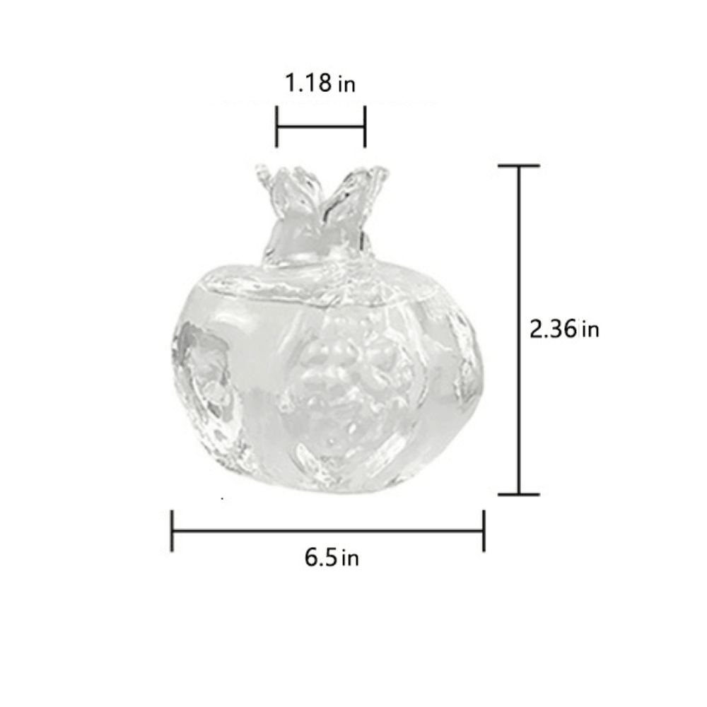 Vaso per propagazione idroponica in vetro melograno