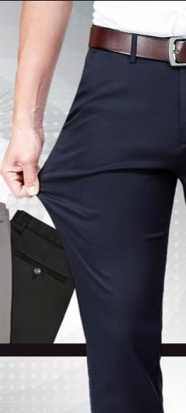 Elegantes y elásticos: pantalones/pantalones de hombre con un ajuste perfecto