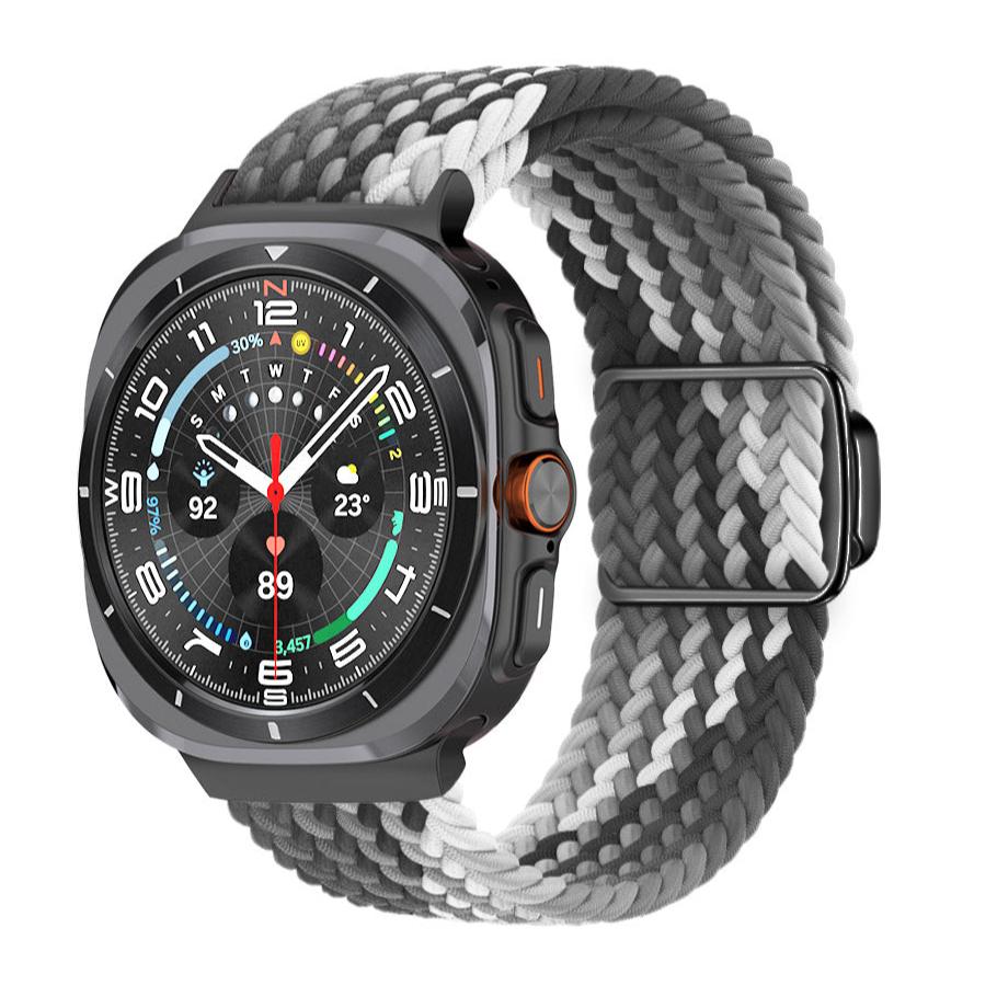 רצועת ניילון ארוגה עם אבזם מגנטי עבור Samsung Galaxy Watch Ultra