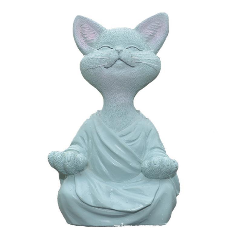 Decoración de gato Buda feliz