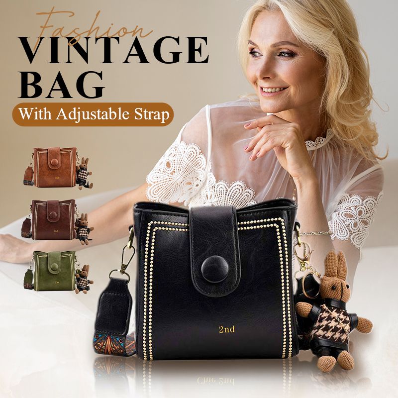 Vintage Fashion Bag with Adjustable Wider Shoulder Strap