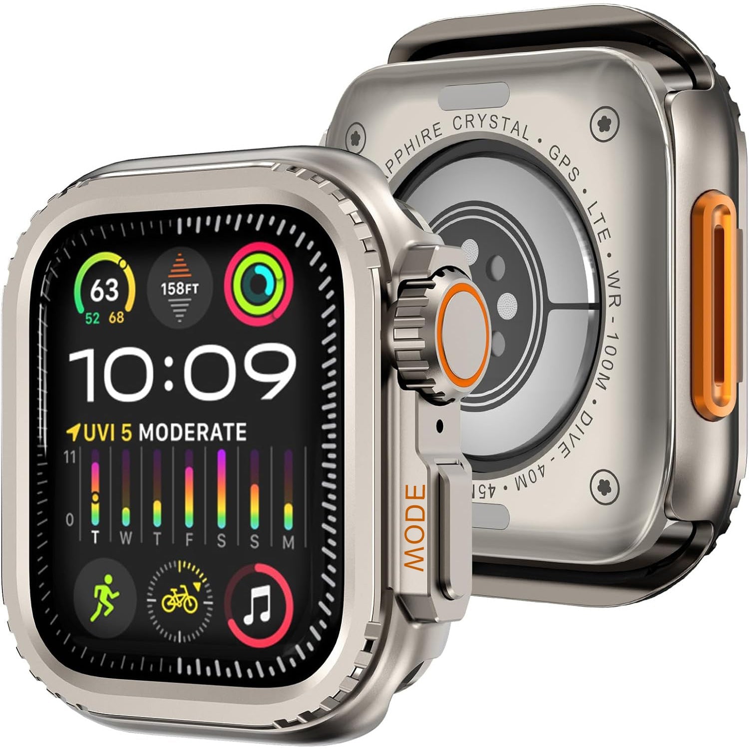 ULTRA LOOK-Rugged Titanium Alloy Case For Apple Watch