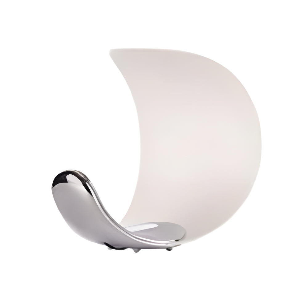 LumiMoon - D76 gebogene mondförmige LED-Tischlampe aus Aluminium mit Touch-Dimmer