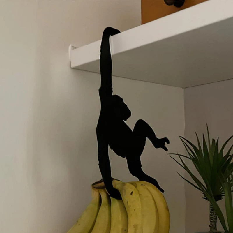 Verspielter Affen-Bananen-Kleiderbügel