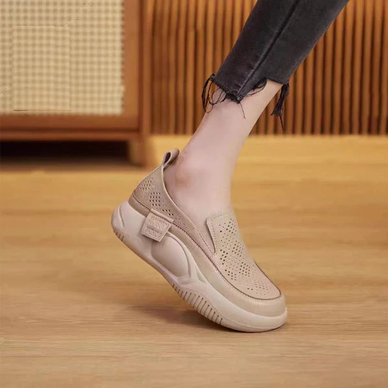 Slip-on skor med mjuk sula andas för kvinnor