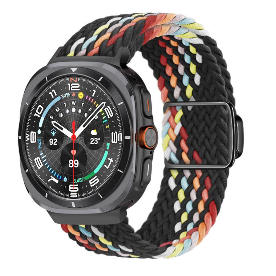 רצועת ניילון ארוגה עם אבזם מגנטי עבור Samsung Galaxy Watch Ultra