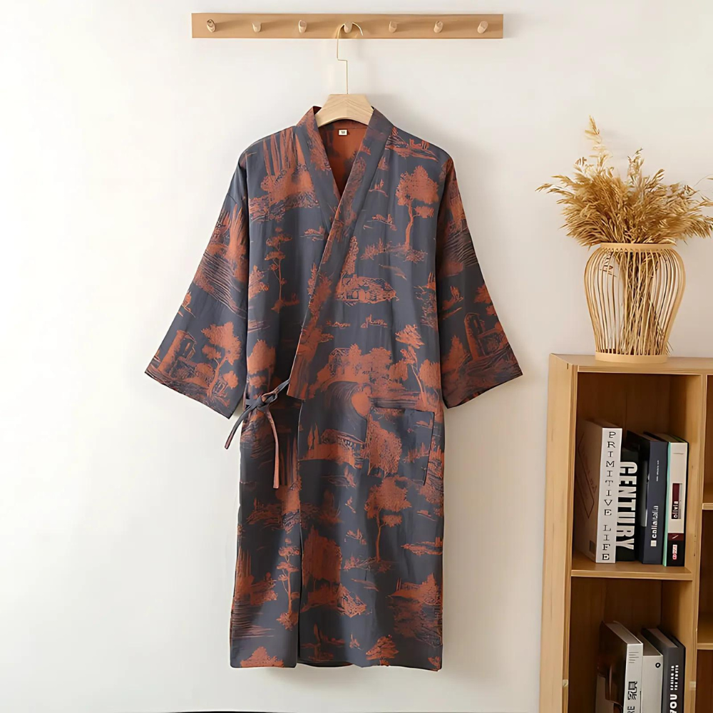 Serene Woodlands Kimono Roj