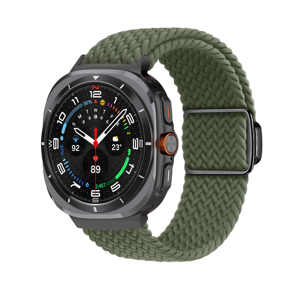 רצועת ניילון ארוגה עם אבזם מגנטי עבור Samsung Galaxy Watch Ultra