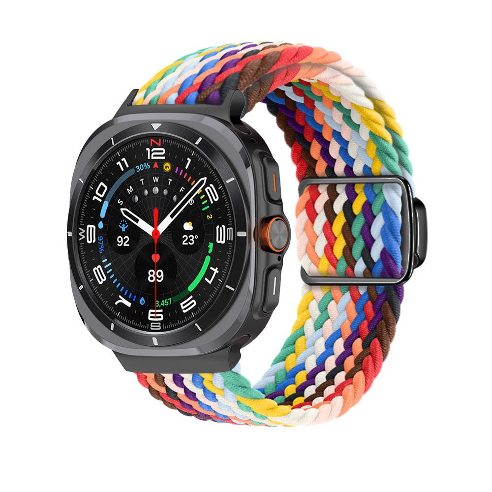 רצועת ניילון ארוגה עם אבזם מגנטי עבור Samsung Galaxy Watch Ultra