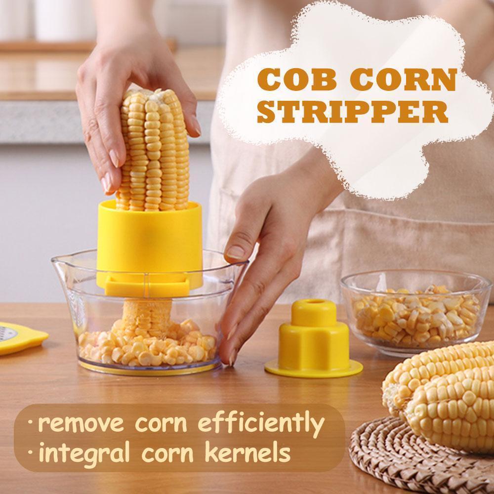 Cob Corn Stripper Med Inbyggd Måttkopp Och Rivjärn