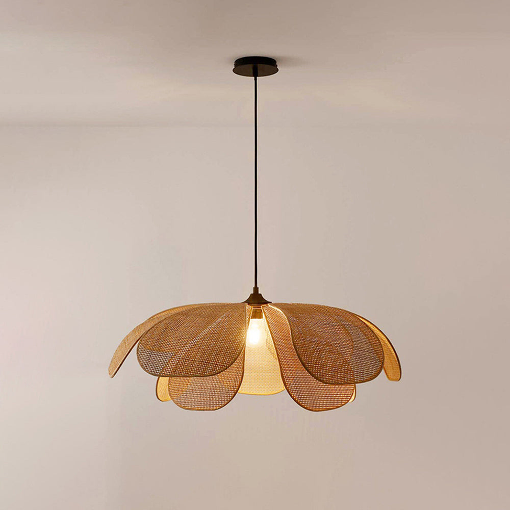 NaturelChic - Lampe suspendue en roseau pour la chambre