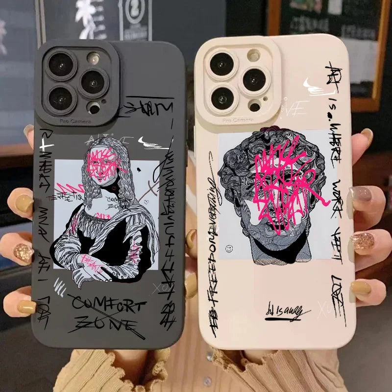 Coque et skin iPhone vandalisés