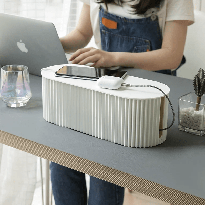 Taavita - Cable Box for Neat Storage of Chargers and Power Strips