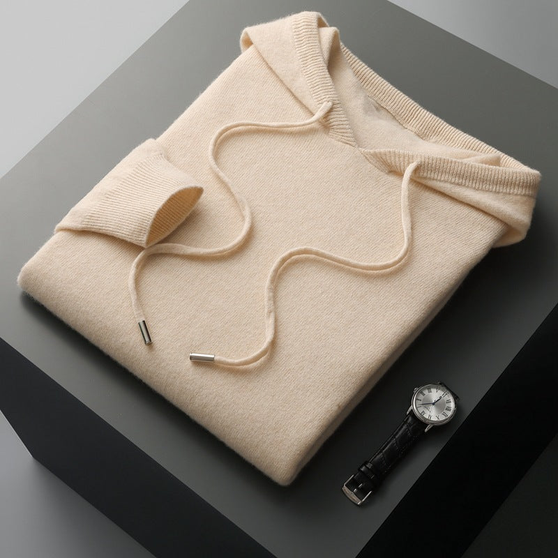 Felpa con cappuccio/maglione 100% cashmere