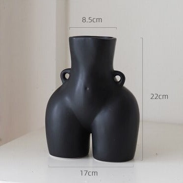 Keramik Körper Skulptur Blumenvase