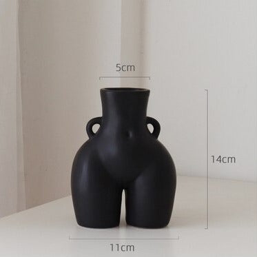 Keramik Körper Skulptur Blumenvase