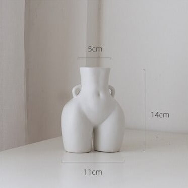 Keramik Körper Skulptur Blumenvase