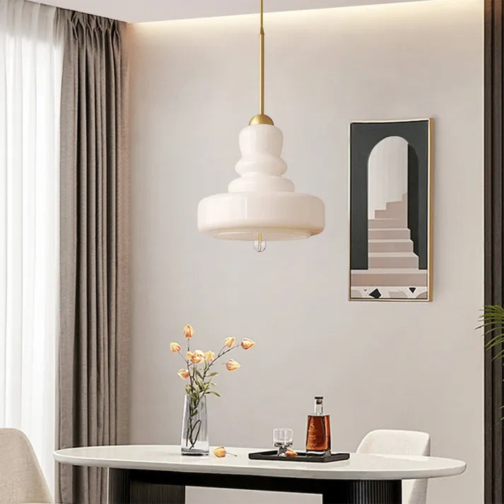 GlassCylinder - Lampada a sospensione dal design chic