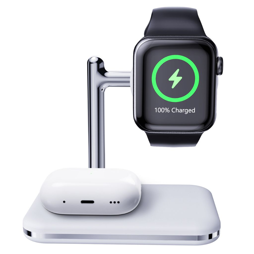 Chargeur 2 en 1 pour Apple Watch et AirPods