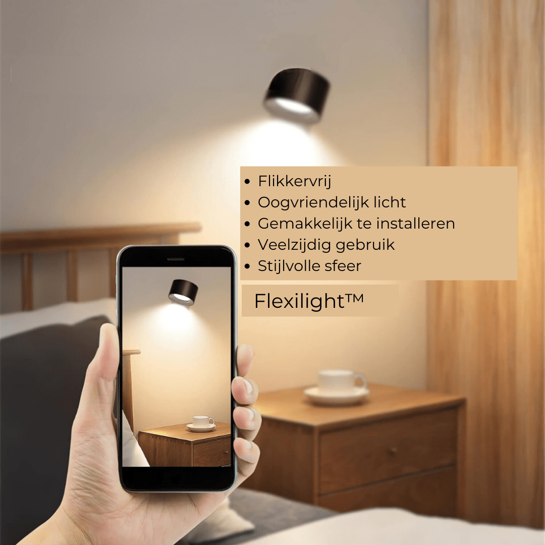 FlexiLamp - Wireless rechargeable 360° wall lamp