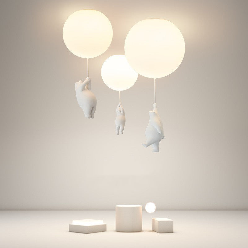 Lampada da soffitto SkyDream Lampada a sospensione per bambini Orsetto e palloncino