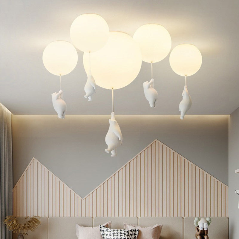 SkyDream Plafonniers Lampe suspendue pour enfants Ours et ballon