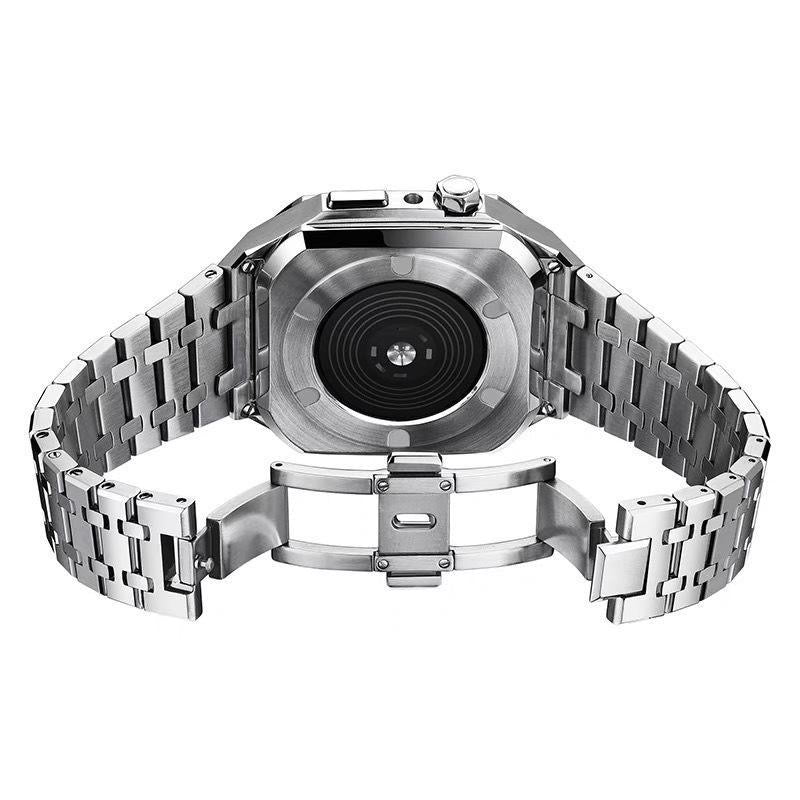 AP9006 – bracelet en acier inoxydable 316L, Kit de rénovation de boîtier en acier inoxydable pour Apple Watch