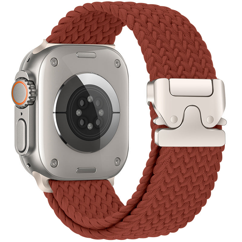 Elastic nylon parachute buckle watch strap suitable for all Apple series