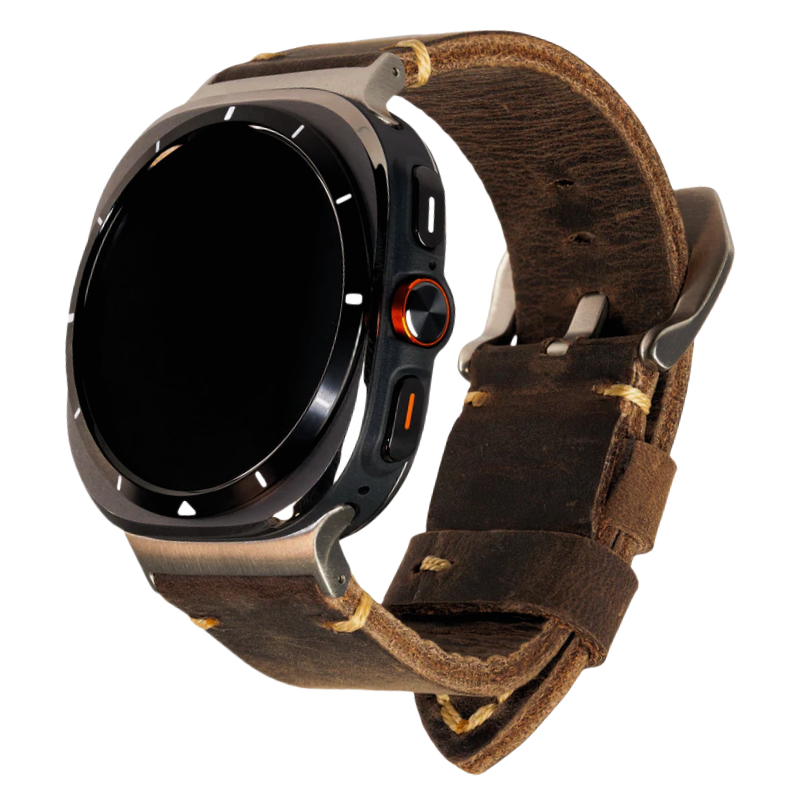 Vintage Leren Band Voor Samsung Watch Ultra