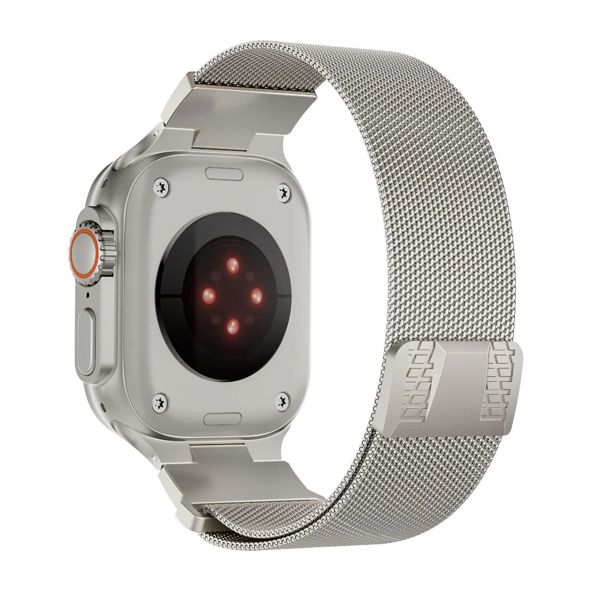 Luxuriöses Mecha Milan magnetisches Metallarmband für Apple Watch