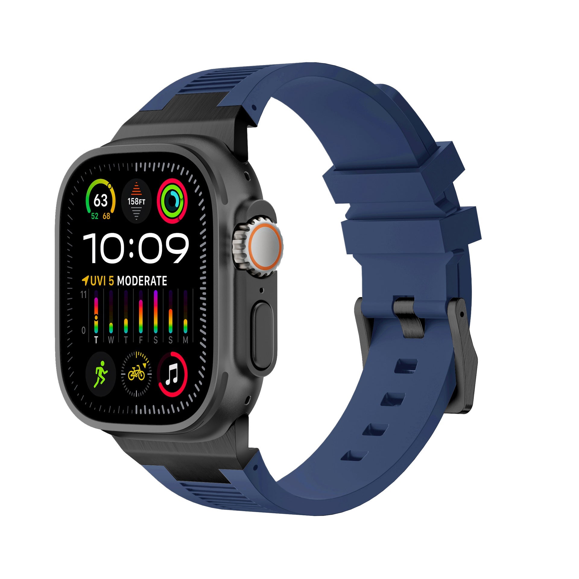 AP New Connector Silikonband för Apple Watch